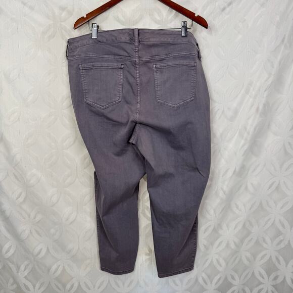 Torrid High Rise Ultra Skinny Crop Lavender Washed Jeans Size 20 - Picture 11 of 12